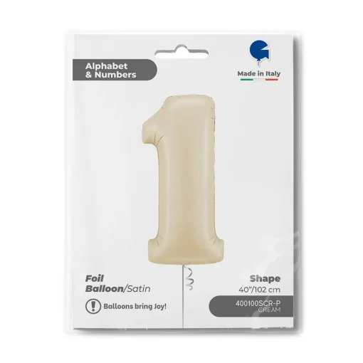 40″ / 102cm Number 1 Satin Cream Grabo #400100SCR