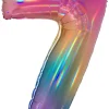 40″ / 102cm Number 7 Colourful Rainbow Grabo #817RH